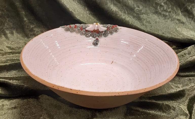 Skål, keramik, 28x8 cm