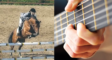 Hästhoppning och en gitarr.