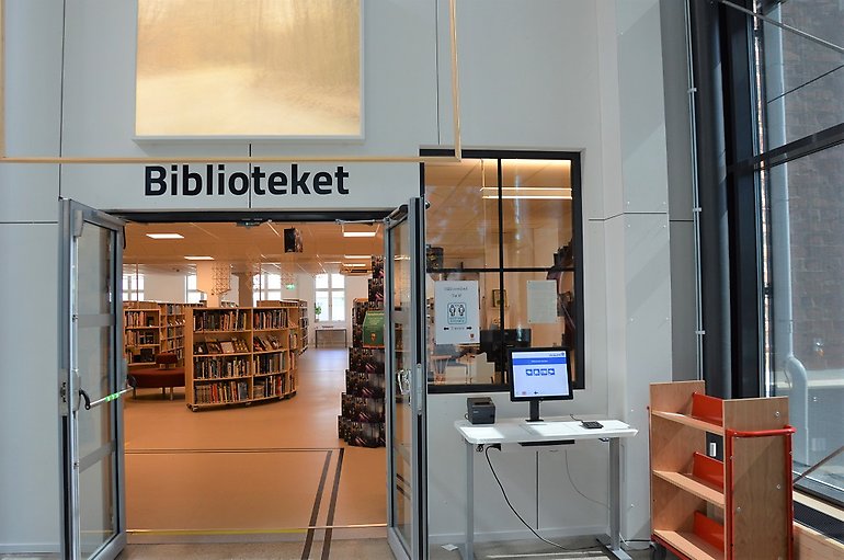 Biblioteket i Kulturhuset Möbeln Foto: Tierps kommun
